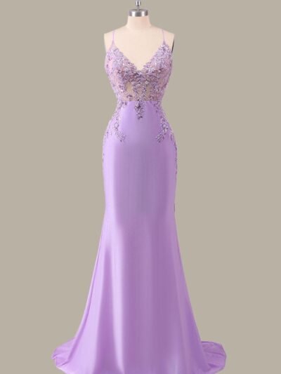 Custom Made Beaded Evening Gown