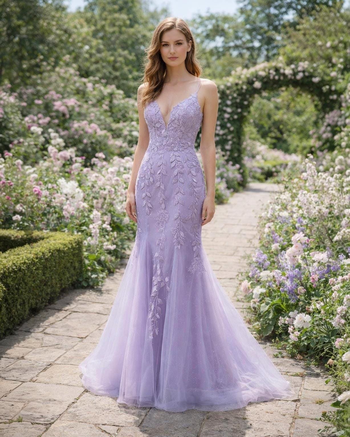 Custom Made Embroidery Bridal Gown