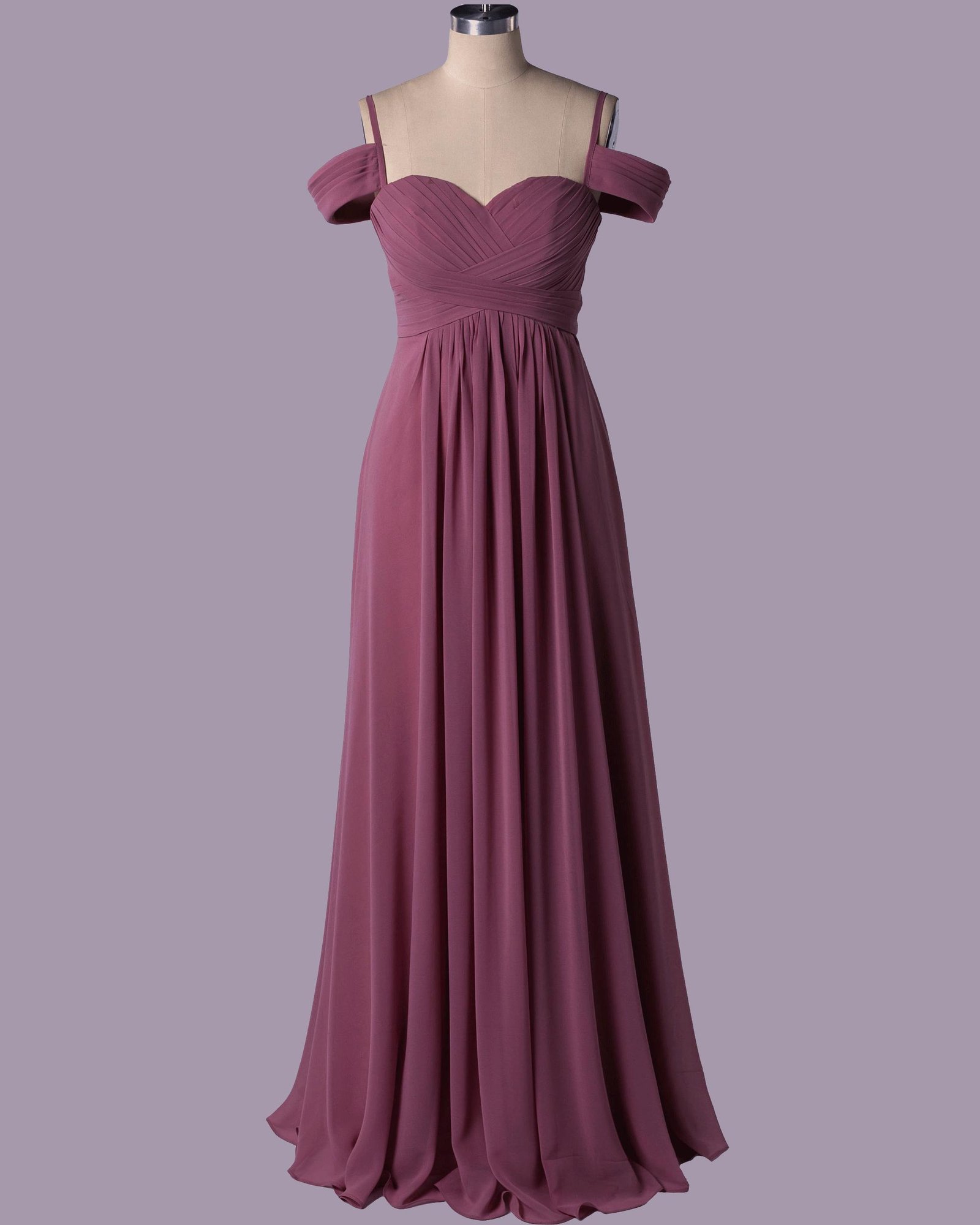 Purple Wedding Dress Ethereal Style, Custom Made Tulle Bridal Gown, Outdoor Wedding Wear - Image 4