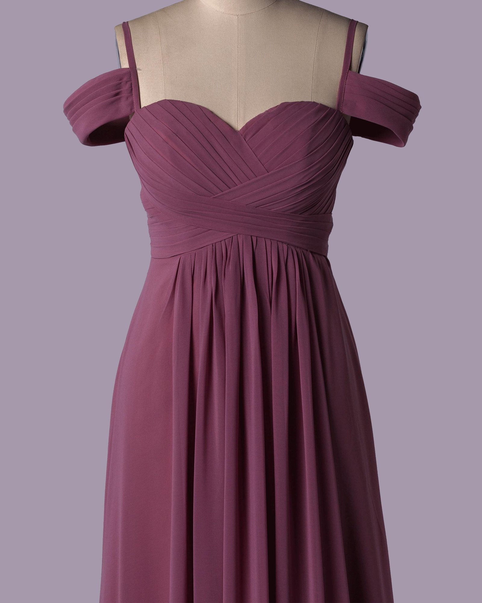 Purple Wedding Dress Ethereal Style, Custom Made Tulle Bridal Gown, Outdoor Wedding Wear - Image 5