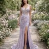 Purple Wedding Dress Glitter Maximalism