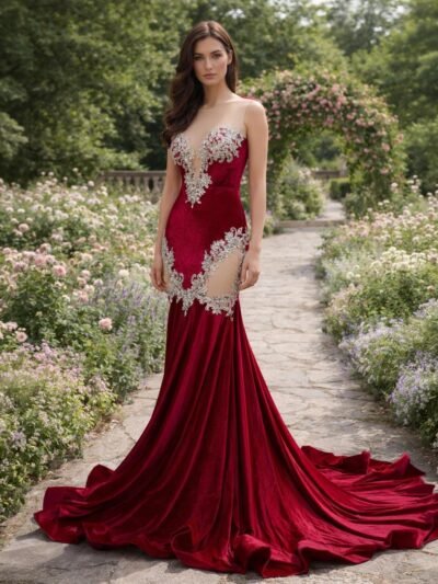Red Prom Dress 2026 Glitter Maximalism