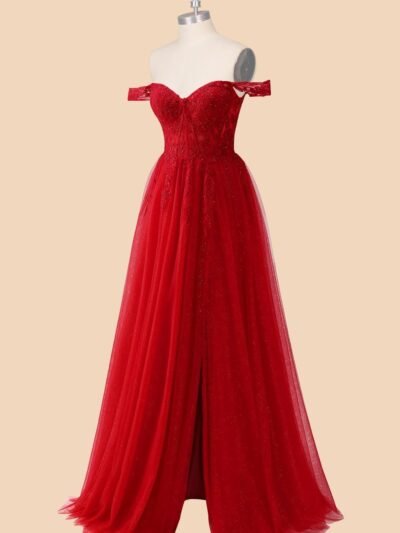 Custom Made Embroidery Evening Gown