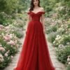 Red Prom Dress 2026 Glitter Maximalism