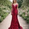 Custom Made Satin Evening Gown