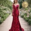 Red Prom Dress 2026 Glitter Maximalism