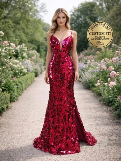 Red Prom Dress 2026 Glitter Maximalism