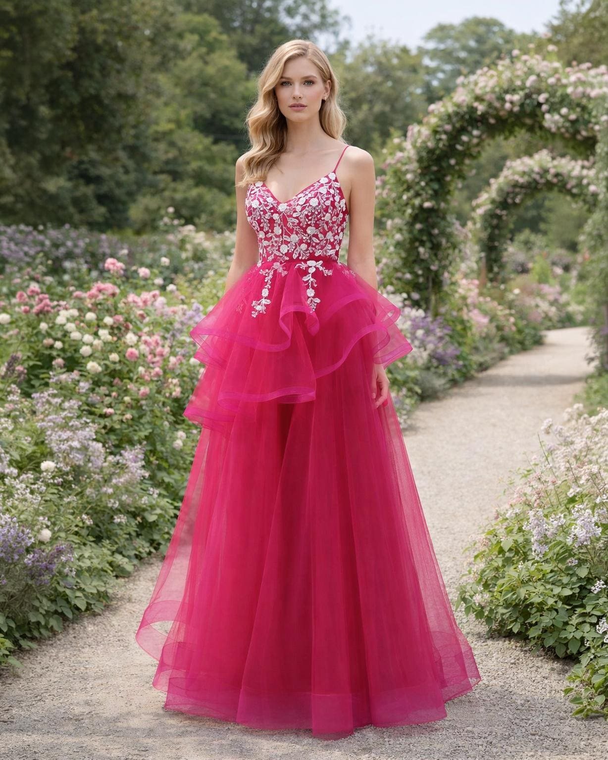 Custom Made Satin Evening Gown