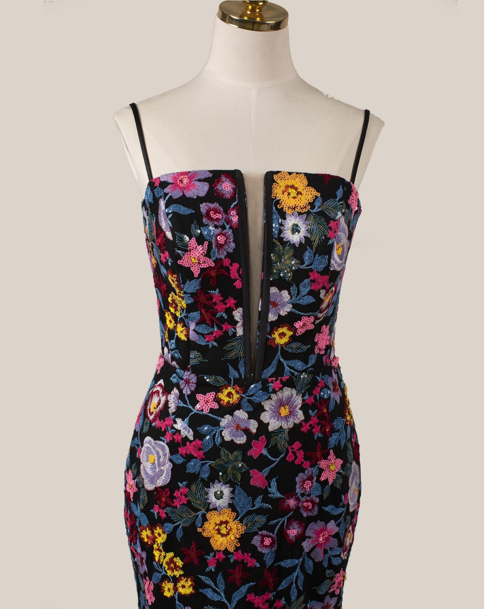 Red Prom Dress 3D Floral Applique, Custom Made Satin Evening Gown, Formal Gala Wear - Image 8