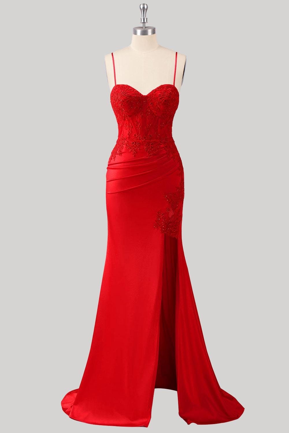 Red Wedding Dress Ethereal Style, Custom Made Crystal Bridal Gown, Outdoor Wedding Wear - Image 5