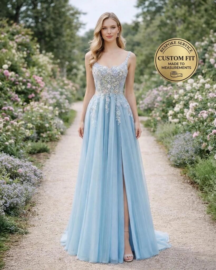 Sky Blue Prom Dress
