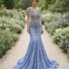 Sky blue Prom Dress  Regencycore Lac