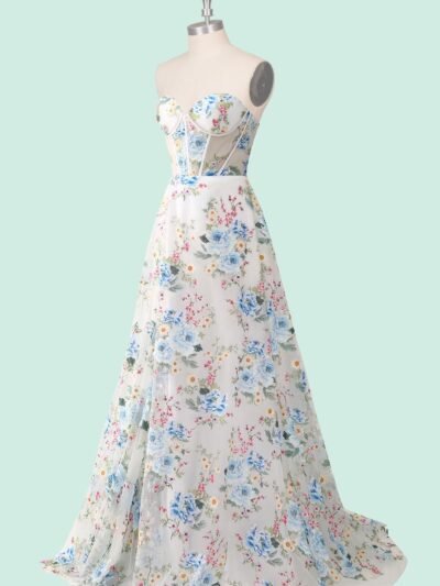 Custom Made Chiffon Evening Gown