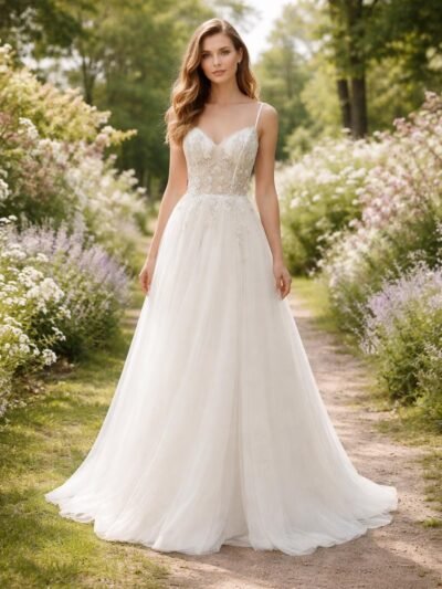 Custom Made Lace Bridal Gown