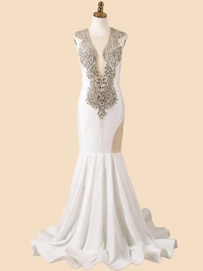 Custom Made Crystal Bridal Gown