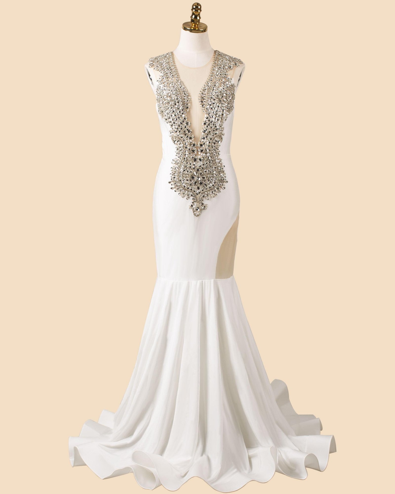 Custom Made Crystal Bridal Gown