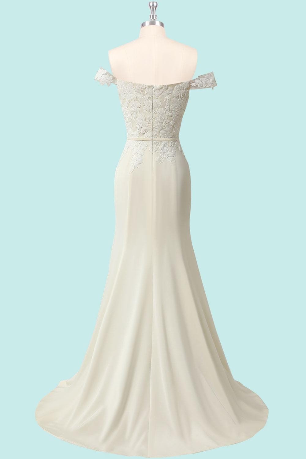 White Wedding Dress Regencycore Lace, Custom Made Embroidery Bridal Gown, Outdoor Wedding Wear - Image 5