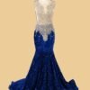 Custom Made Crystal Evening Gown