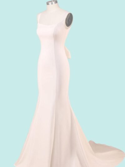 Custom Made Satin Bridal Gown