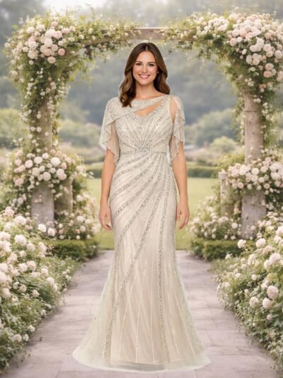 Custom Made Embroidery Bridal Gown