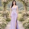 Custom Made Satin Evening Gown