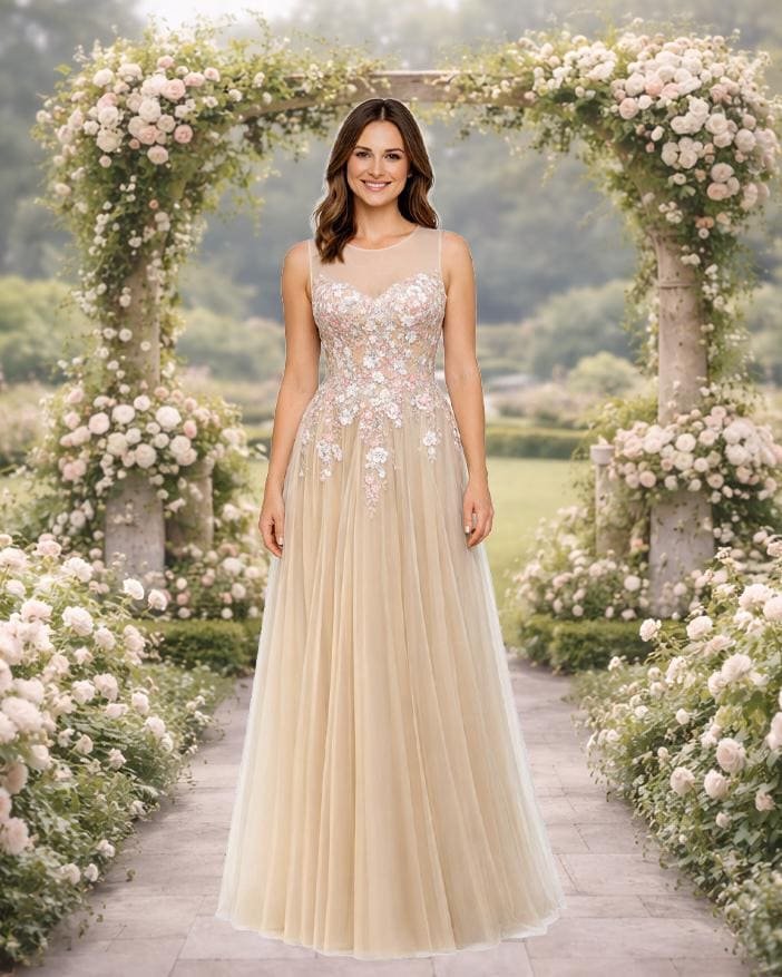 Custom Made Satin Evening Gown