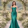 Custom Made Satin Evening Gown