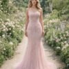 Custom Made Beaded Evening Gown