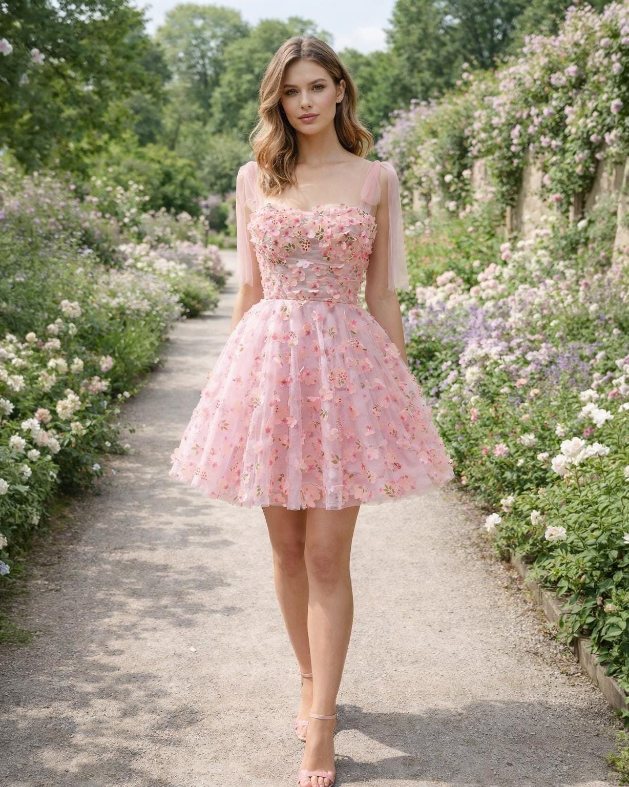 Custom Made Satin Evening Gown