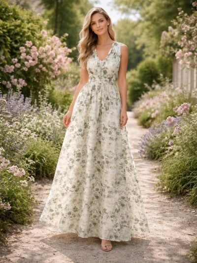 Custom Made Chiffon Evening Gown