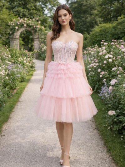 Custom Made Satin Evening Gown