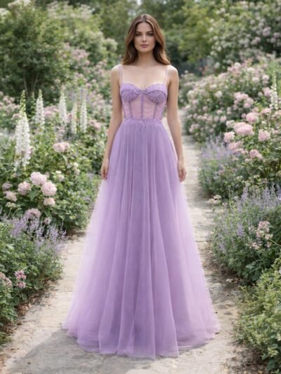 Custom Made Satin Evening Gown