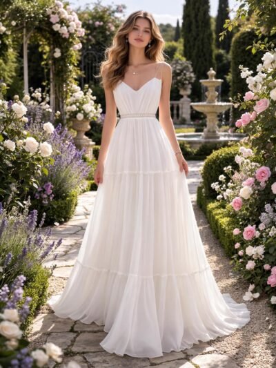 Custom Made Satin Bridal Gown