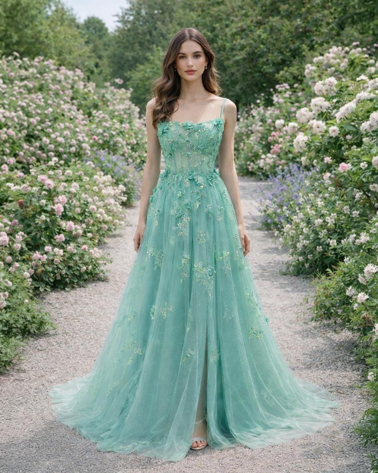 Custom Made Satin Bridal Gown