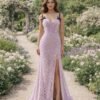 Custom Made Satin Evening Gown