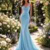 Custom Made Satin Evening Gown