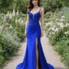 Custom Made Satin Evening Gown