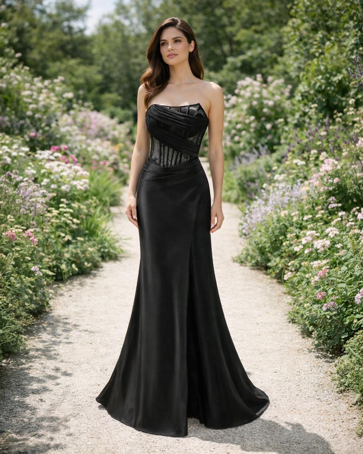 Custom Made Satin Bridal Gown