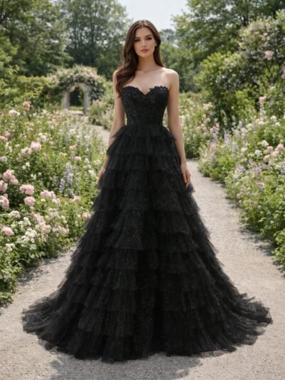 Custom Made Satin Evening Gown