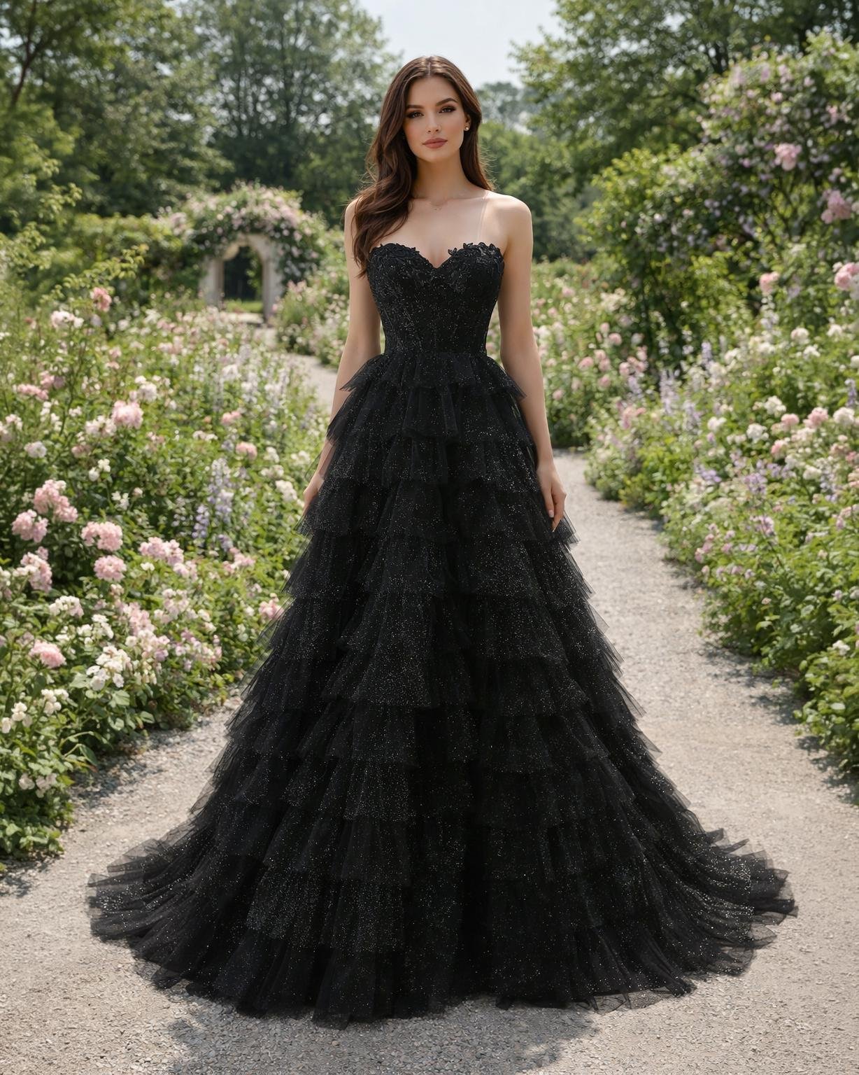 Custom Made Satin Evening Gown