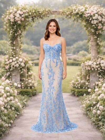 Custom Made Satin Evening Gown