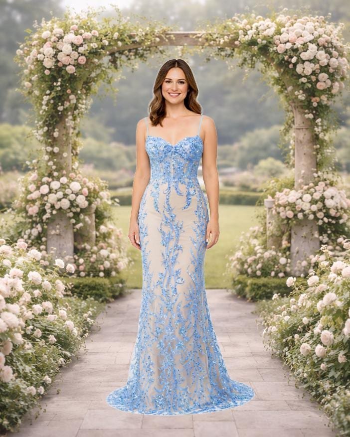 Custom Made Satin Evening Gown