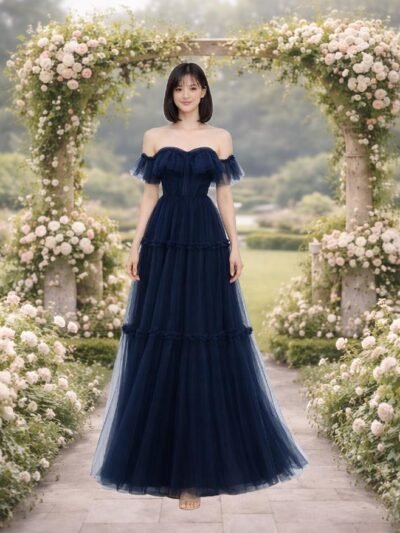 Custom Made Chiffon Evening Gown