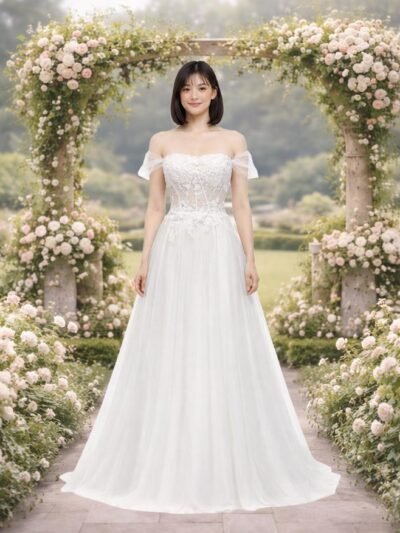 Custom Made Embroidery Bridal Gown