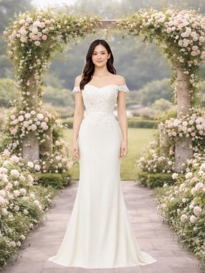 Custom Made Embroidery Bridal Gown