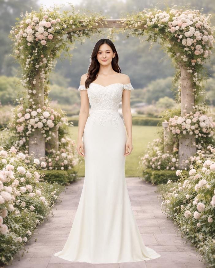 Custom Made Embroidery Bridal Gown