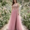 Custom Made Beaded Evening Gown