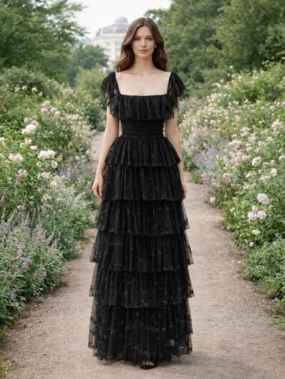 Custom Made Satin Evening Gown