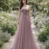 Custom Made Crystal Evening Gown