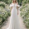 Custom Made Chiffon Bridal Gown